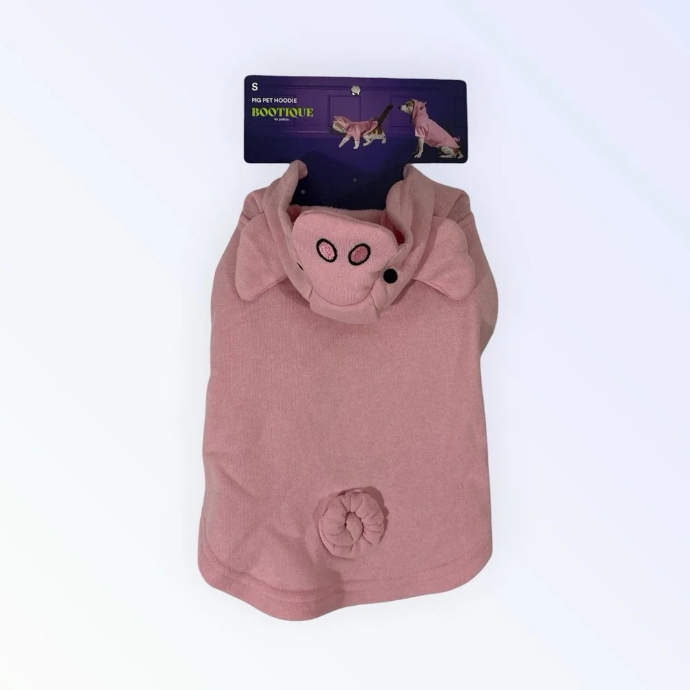 Bootique Hog Wild Pink Pig Hoodie Dog Cat Costume Sz SMALL